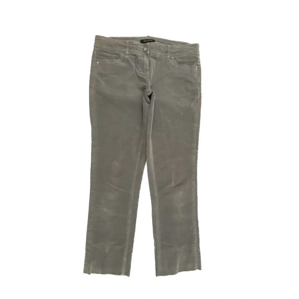 White House Black Market‎ Cropped Women's size 2 Gray Corduroy Pant